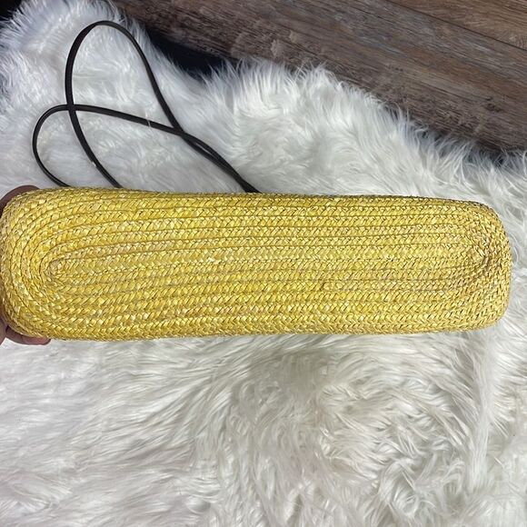 NWOT Wheat Straw Ladies Purse, Yellow - Picture 9 of 10